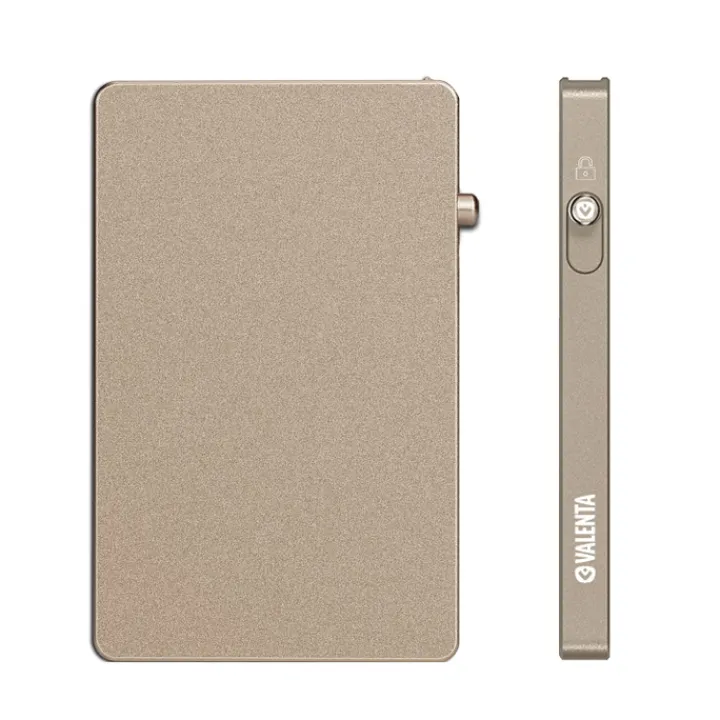 Pasjeshouders|Creditcardhouders>Valenta Cardprotector Aluminium Magsafe natural titanium