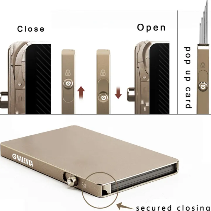 Pasjeshouders|Creditcardhouders>Valenta Cardprotector Aluminium Magsafe natural titanium
