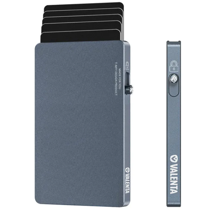 Pasjeshouders|Creditcardhouders>Valenta Cardprotector Aluminium Magsafe grey