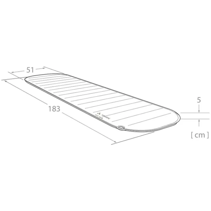 Slaapzakken>Vaude Tour Sleeping Pad 5 M redwood