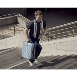Transavia Trolleys|Ryanair Trolleys>Victorinox Airox Global Hardside Carry-On silver