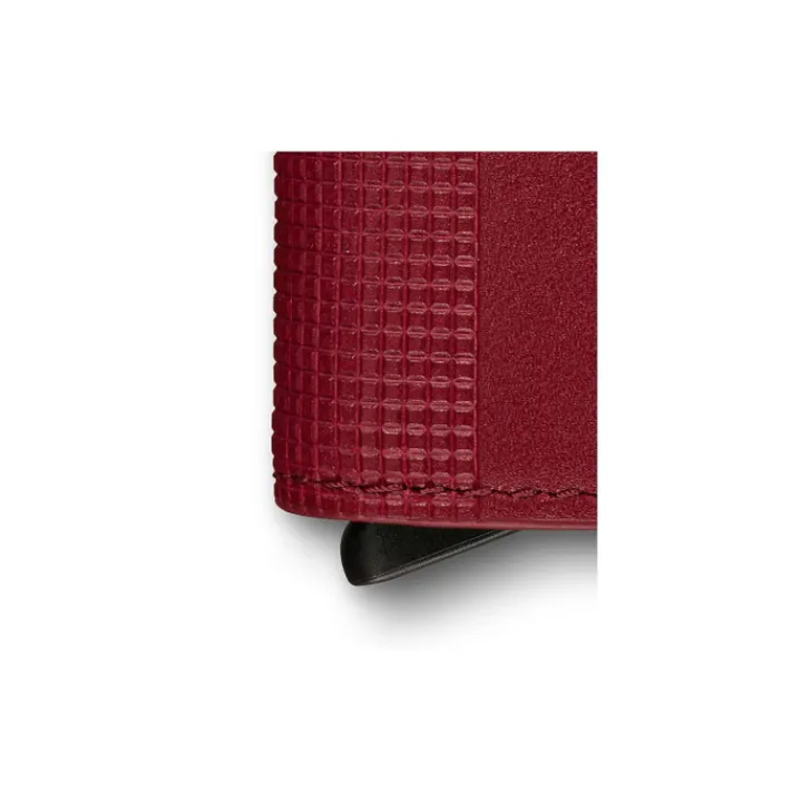 Rfid Portemonnees|Heren Portemonnees>Victorinox Altius Secrid Leather Card Wallet red