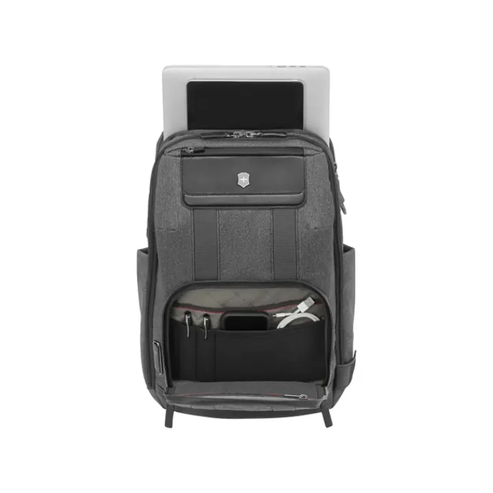 Daypack|15 Inch Laptoptassen>Victorinox Architecture Urban2 Deluxe Backpack melange grey/black