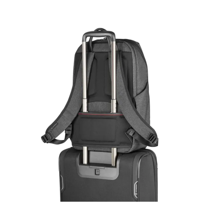 Daypack|15 Inch Laptoptassen>Victorinox Architecture Urban2 Deluxe Backpack melange grey/black