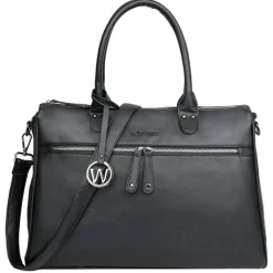 Herentassen|Laptop Schoudertassen>Wimona Celine Shoulderbag Laptop 16" black