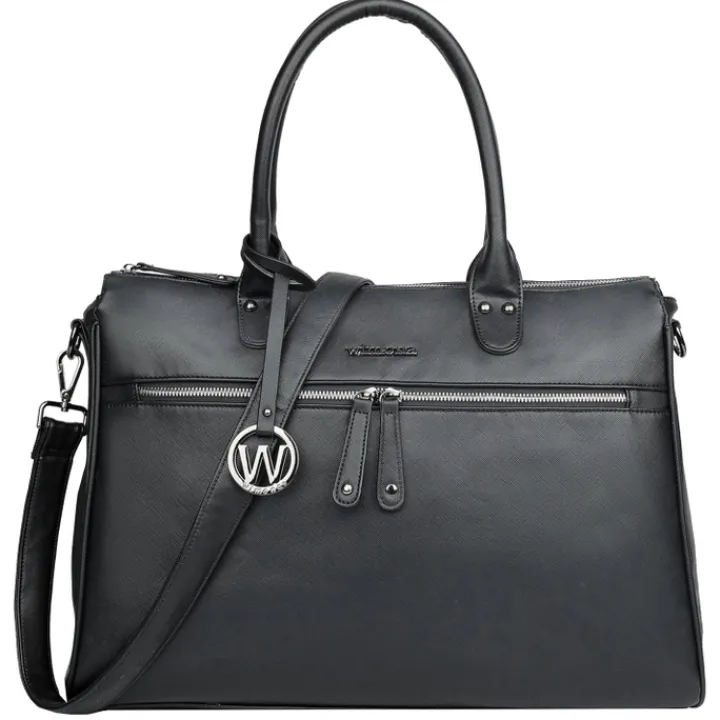 Herentassen|Laptop Schoudertassen>Wimona Celine Shoulderbag Laptop 16" black