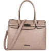 Schoudertassen|Handtassen>Wimona Liona Dames Laptopbag taupe