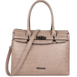 Schoudertassen|Handtassen>Wimona Liona Dames Laptopbag taupe
