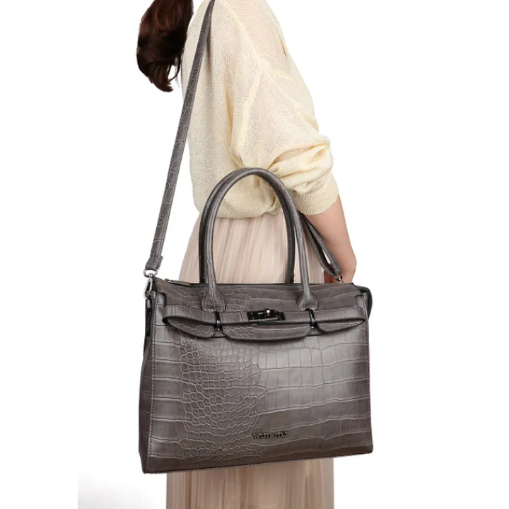 Schoudertassen|Handtassen>Wimona Liona Ladies Laptopbag grey