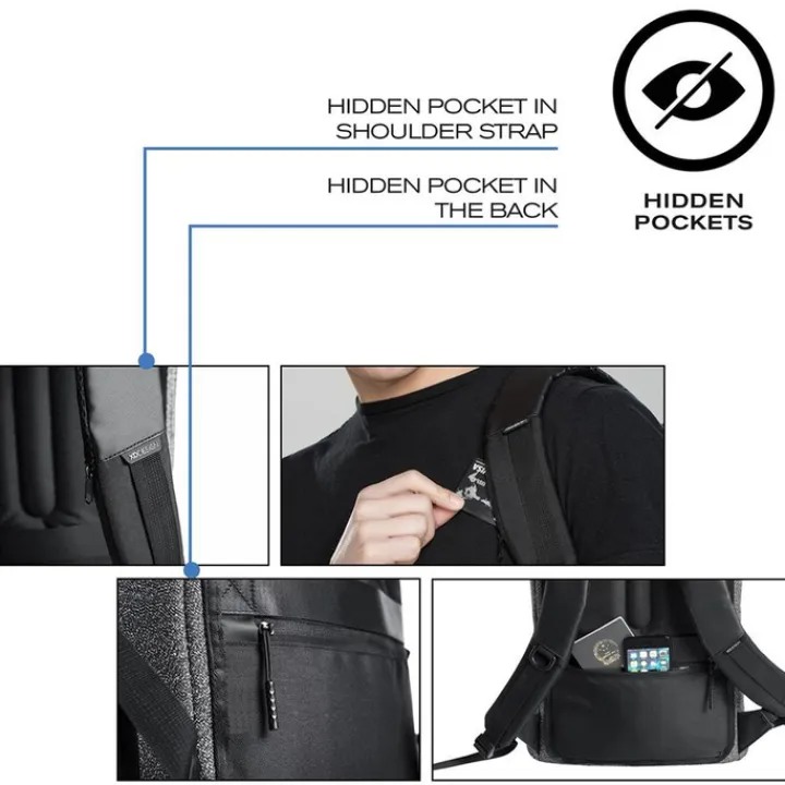 Heren Rugzakken|Dames Rugzakken>XD Design Bobby Urban Lite Anti-Diefstal Rugzak grey
