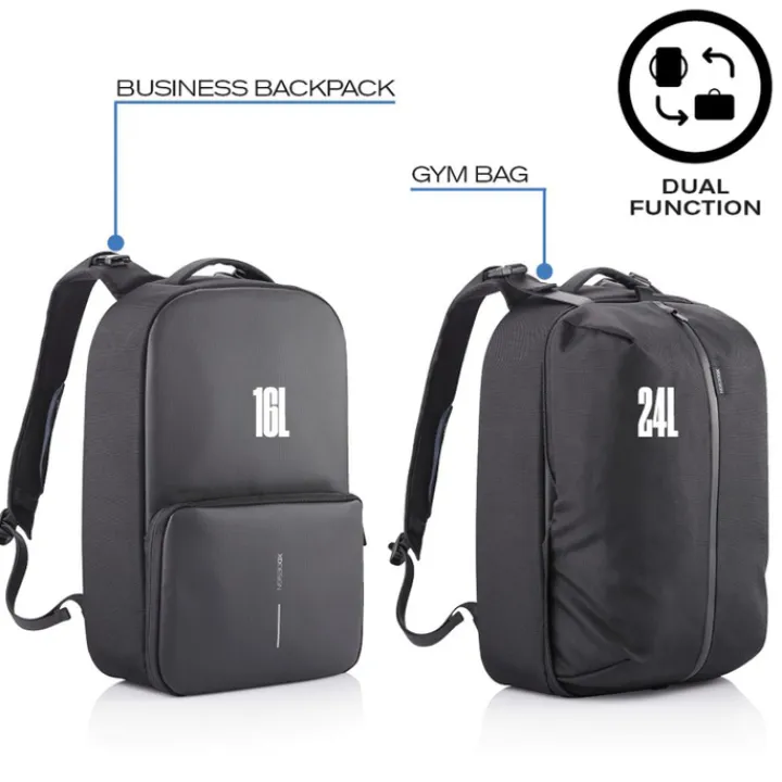 Anti Diefstal Rugzakken|15.6 Inch Laptoptassen>XD Design Flex Gym Bag black