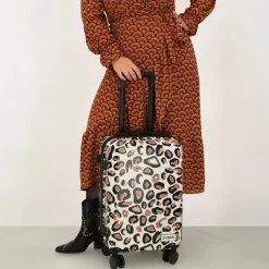 Klm Trolleys|Handbagage Trolleys>Zebra Trends Zebra Travel Cabin Trolley leopard