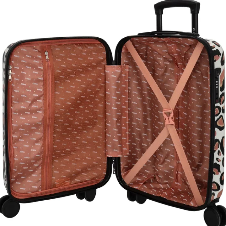 Klm Trolleys|Handbagage Trolleys>Zebra Trends Zebra Travel Cabin Trolley leopard