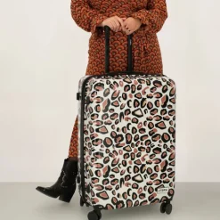 Reiskoffers|Lichtgewicht Koffers>Zebra Trends Zebra Travel Trolley L leopard
