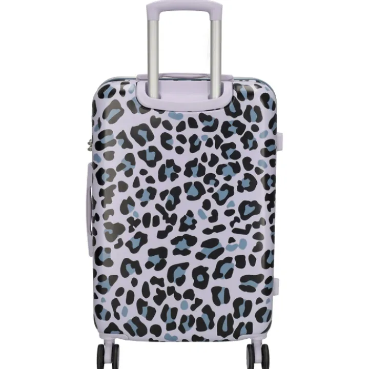 Harde Koffers|Reiskoffers>Zebra Trends Animal Travel Trolley M panther lila