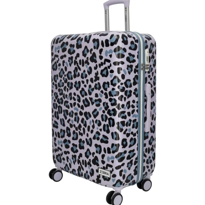 Reistrolleys|Reiskoffers>Zebra Trends Animal Travel Trolley 78 panther lila