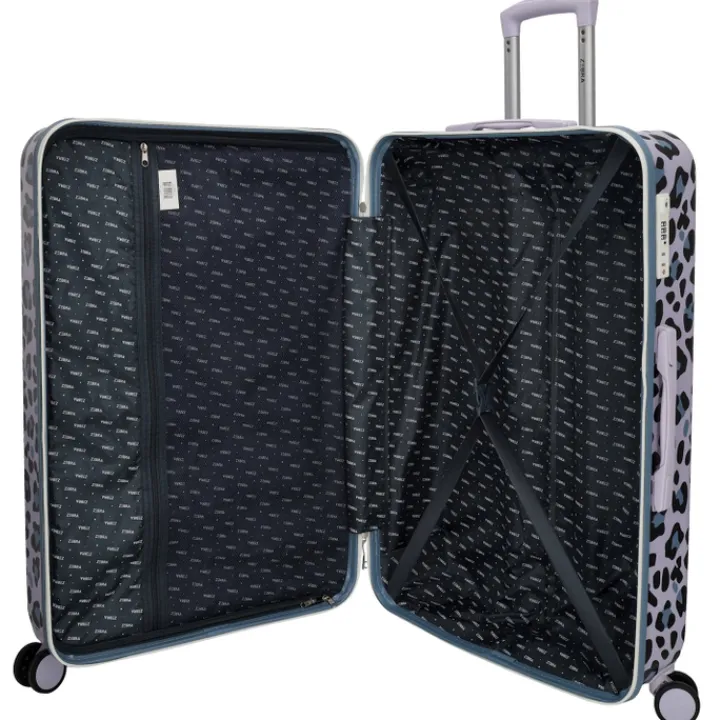 Reistrolleys|Reiskoffers>Zebra Trends Animal Travel Trolley 78 panther lila