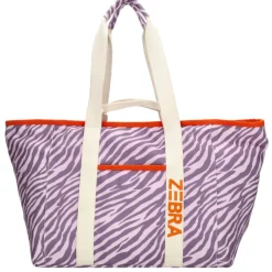 Strandtassen|Damestassen>Zebra Trends Elise Beachbag lila zebra