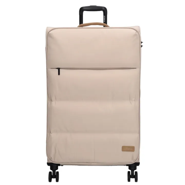 Zachte Koffers|Reiskoffers>Zebra Trends Elske Trolley L lighttaupe