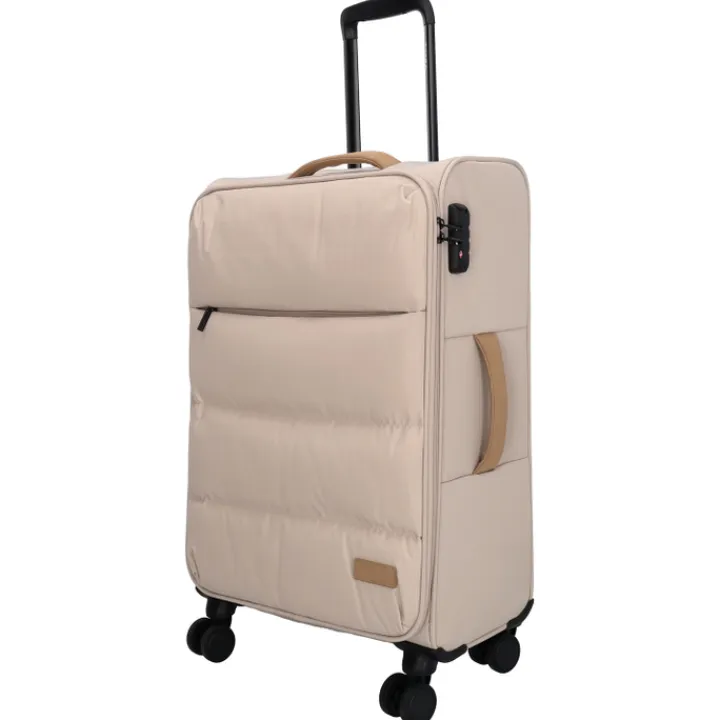 Zachte Koffers|Reiskoffers>Zebra Trends Elske Trolley M lighttaupe