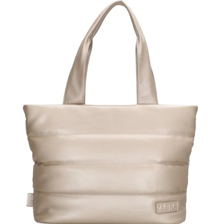 Schoudertassen|Damestassen>Zebra Trends Evie Shopper 22903 champagne