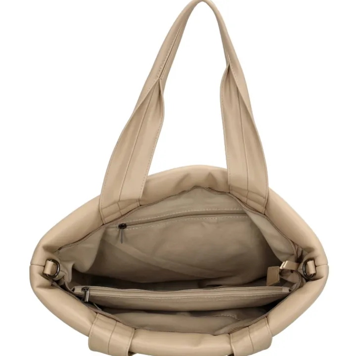 Schoudertassen|Damestassen>Zebra Trends Evie Shopper 22903 lighttaupe