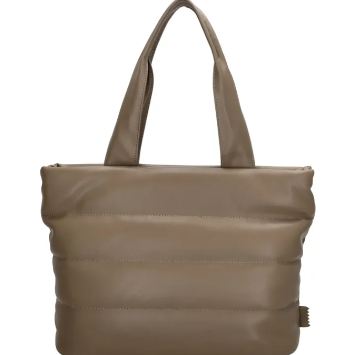 Schoudertassen|Damestassen>Zebra Trends Evie Shopper 22903 taupe