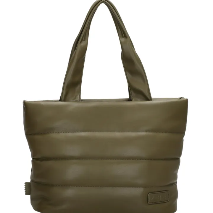 Schoudertassen|Damestassen>Zebra Trends Evie Shopper 22903 olivegreen