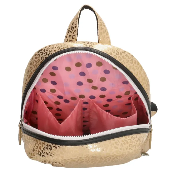 Meisjesrugzakken|Peuter Rugzakken>Zebra Trends Girls Leopard Rugzak goud
