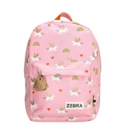 Dames Rugzakken|Schoolrugzak>Zebra Trends Girls Rugzak M Unicorn Love pink