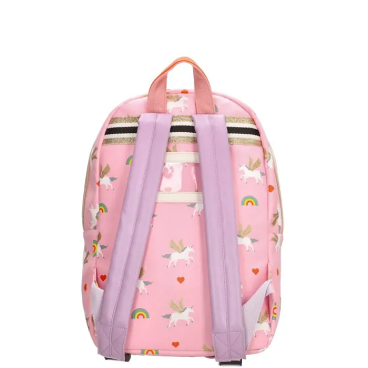 Dames Rugzakken|Schoolrugzak>Zebra Trends Girls Rugzak M Unicorn Love pink