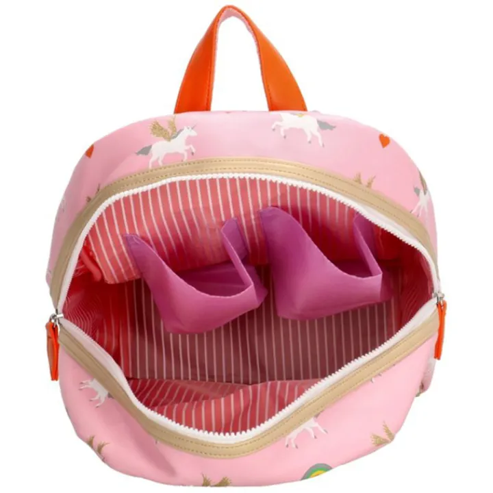 Dames Rugzakken|Schoolrugzak>Zebra Trends Girls Rugzak M Unicorn Love pink
