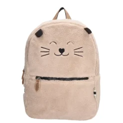 Mini Rugzakken|Kleine Rugzakken>Zebra Trends Girls Rugzak Teddy Cat creme