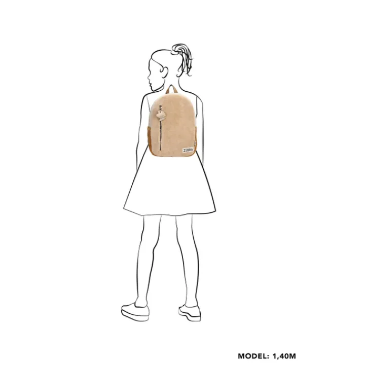Schoolrugzak|Daypack>Zebra Trends Girls Teddy Rugzak M beige