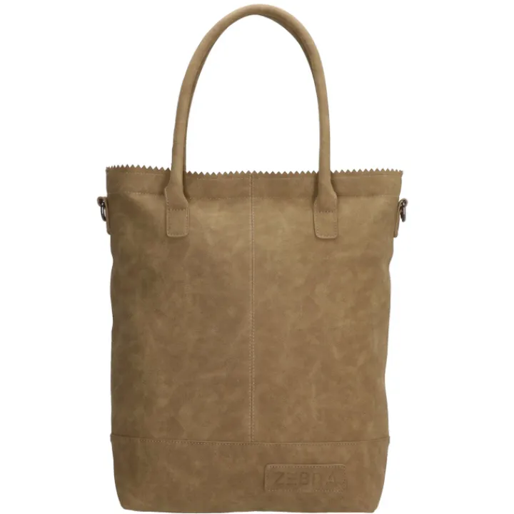 Handtassen|Damestassen>Zebra Trends Kartel Met Rits Shopper olijfgroen