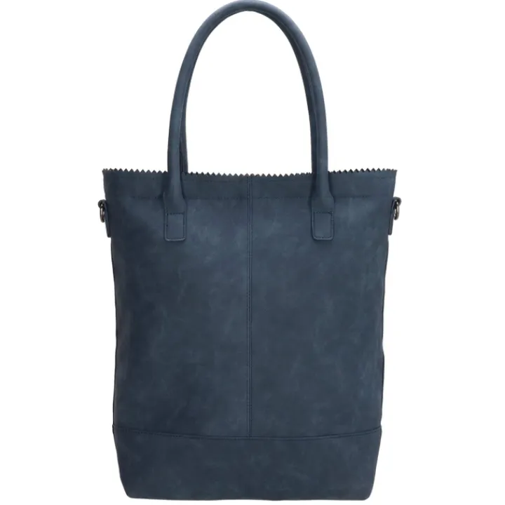 Handtassen|Damestassen>Zebra Trends Kartel Met Rits Shopper jeansblauw
