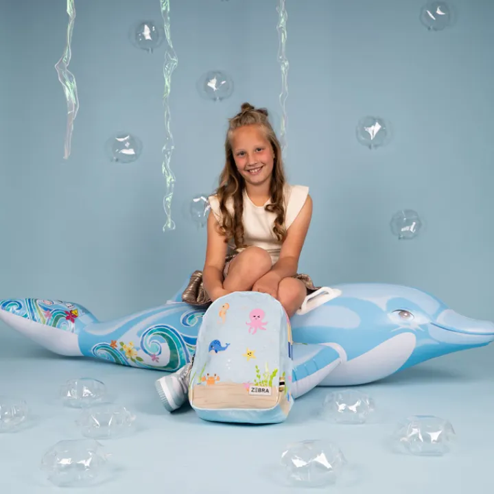 Mini Rugzakken|Kleine Rugzakken>Zebra Trends Kids Backpack lightblue
