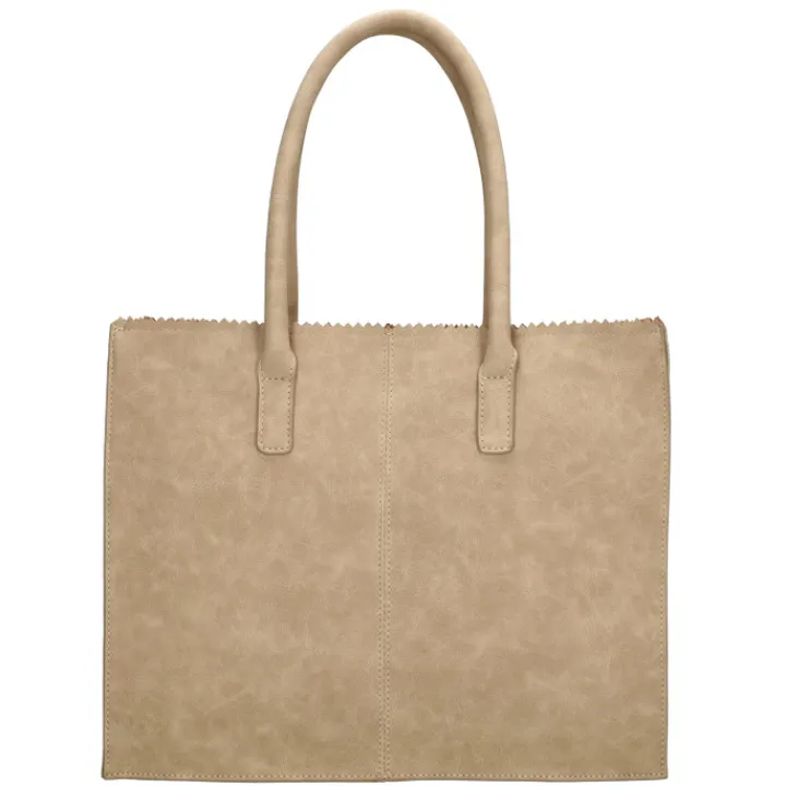 Shoppers|Schoudertassen>Zebra Trends Lisa Shopper taupe