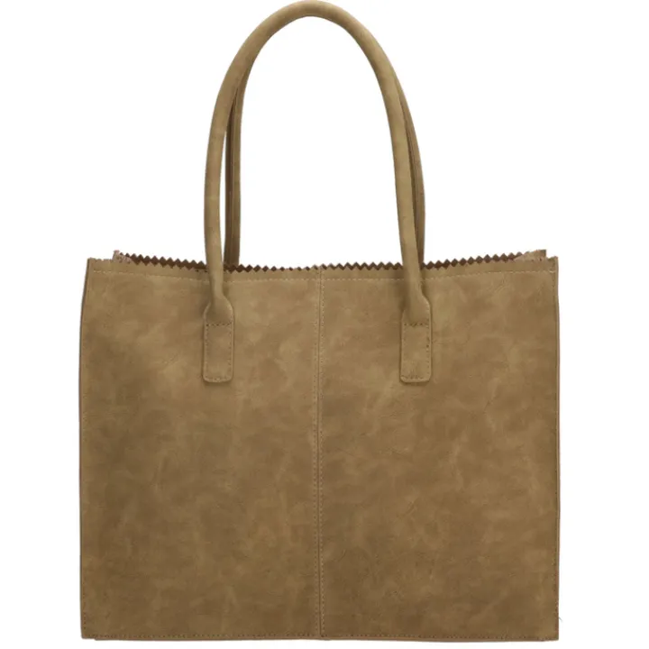 Shoppers|Schoudertassen>Zebra Trends Lisa Shopper olijfgroen