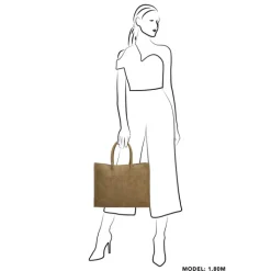 Shoppers|Damestassen>Zebra Trends Lisa XL Shopper olijfgroen