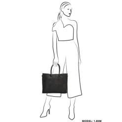 Shoppers|Damestassen>Zebra Trends Lisa XL Shopper zwart