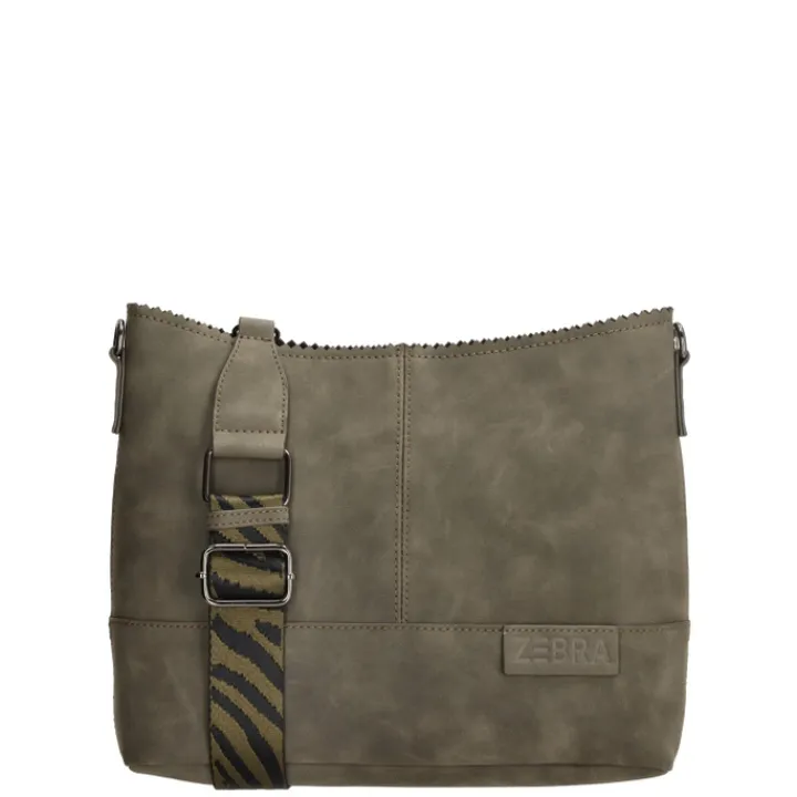 Crossbody|Damestassen>Zebra Trends Merel Crossover olijfgroen
