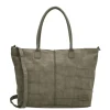 Shoppers|Damestassen>Zebra Trends Mirjam Shopper olijfgroen