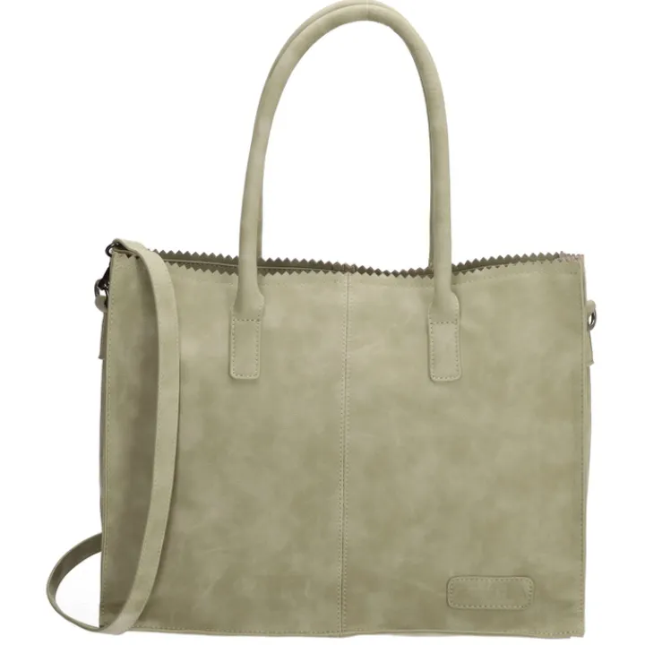 Shoppers|Schoudertassen>Zebra Trends Natural Bag Lisa Shopper groen