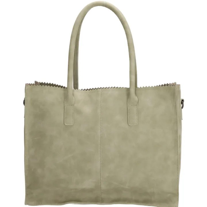 Shoppers|Schoudertassen>Zebra Trends Natural Bag Lisa Shopper groen