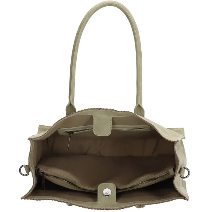 Shoppers|Schoudertassen>Zebra Trends Natural Bag Lisa Shopper groen