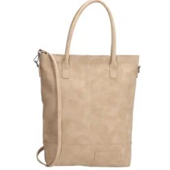 Handtassen|Damestassen>Zebra Trends Natural Bag Kartel Rits sand