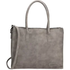 Shoppers|Schoudertassen>Zebra Trends Natural Bag Lisa Shopper middengrijs