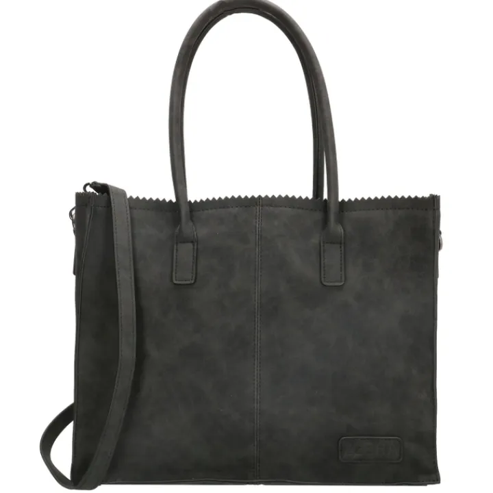 Shoppers|Schoudertassen>Zebra Trends Natural Bag Lisa Shopper zwart