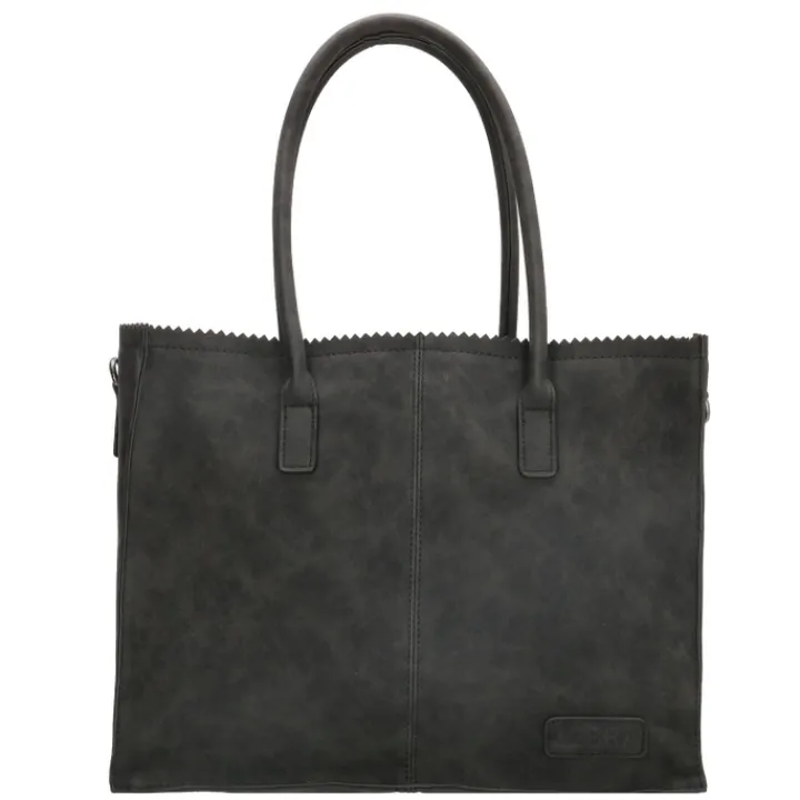 Shoppers|Schoudertassen>Zebra Trends Natural Bag Lisa Shopper zwart